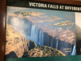 Victoria Falls at end of dry season